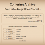 手品洋書検索データベース「Conjuring Archive」の個人的使い方